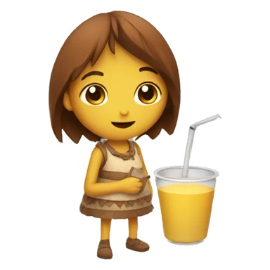 chica tomando mate sticker