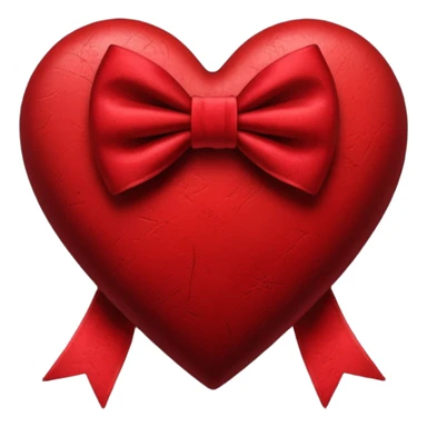 heart with a velvet bow, goth sticker