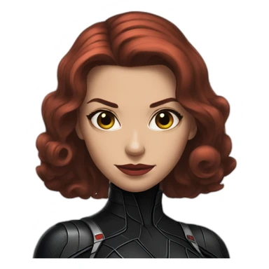 black widow avengers sticker