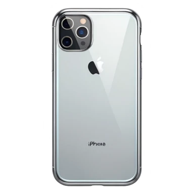 iphone 16 pro, silver with glass phone case  sticker