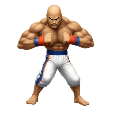 sagat street uppercut sticker