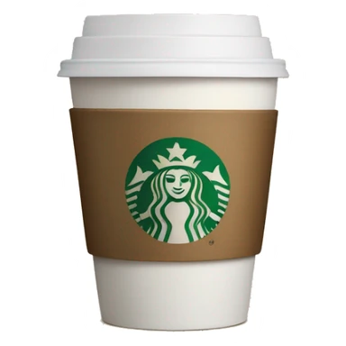 Cup of starbucks coffee sticker