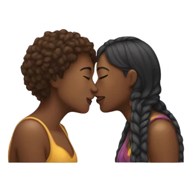 lesbian kissing sticker