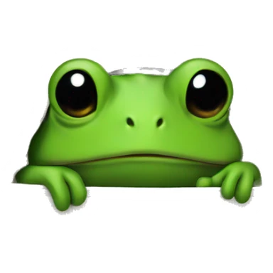 toad peeking out of a front shirt pocket sticker