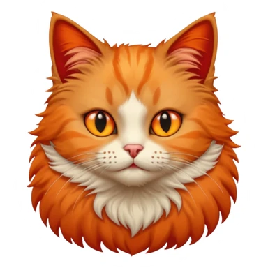 cat with red necklaced half body sticker