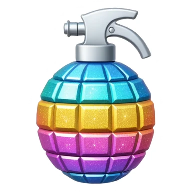 glitter grenade sticker