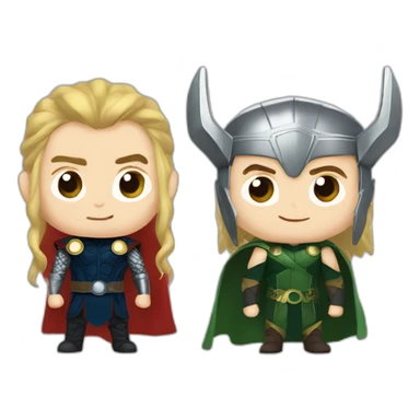 Thor and Loki sticker