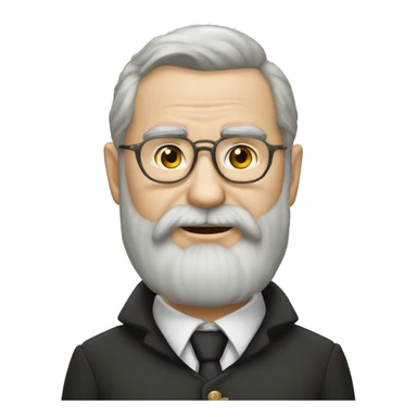 Supreme Leader german chauve avec barbe sticker