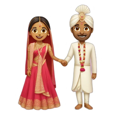 Indian wedding sticker