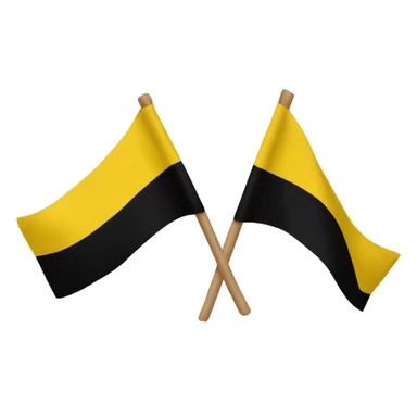 Yellow black yellow flag sticker