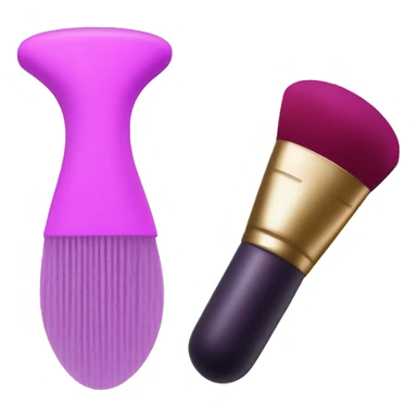 makeup brush and beauty blender sponge sticker