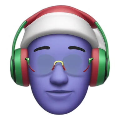 christmas ar headset sticker