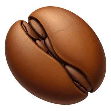 classic brown coffee bean sticker