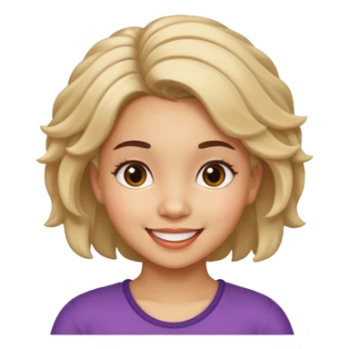 hispanic children girl with playful hairstyle  sticker