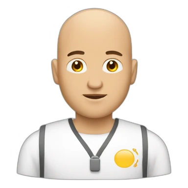 bald men programming sticker