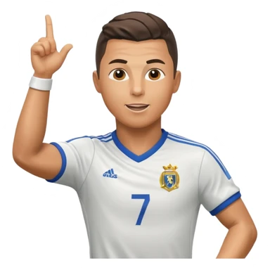Ronaldo celebrating a goal sticker