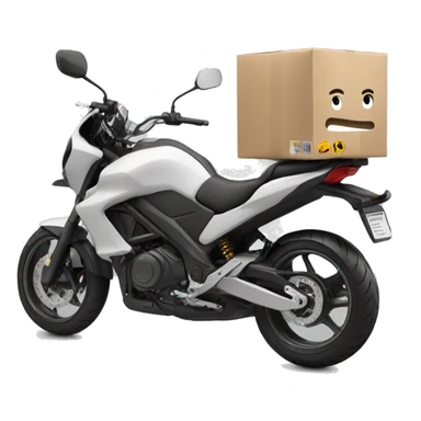 Moto delivery, entregando comda sticker