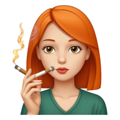 Girl smoking a blunt  sticker