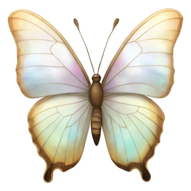 mother of pearl butterfly sticker