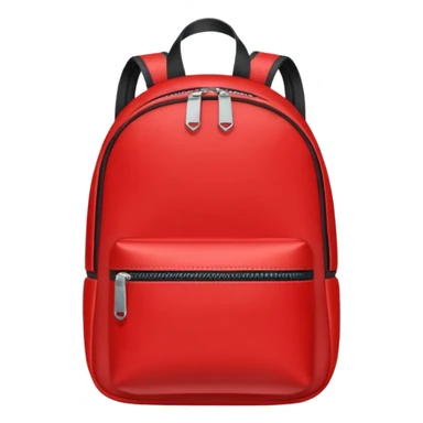 red small backpack sticker