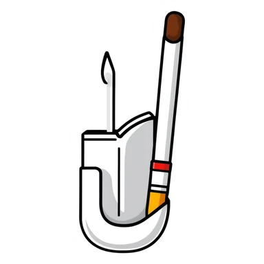 single white cigarette alone sticker