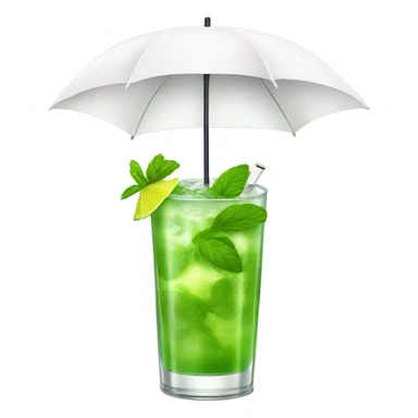 Mojito with umbrella ontop sticker