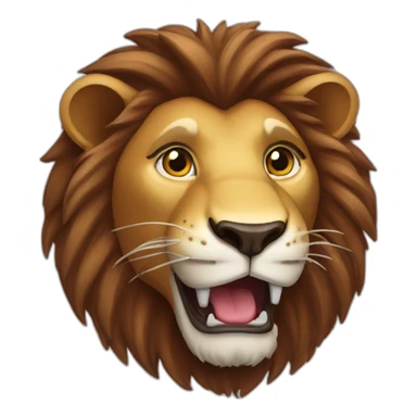 Lion with chocolatebar  sticker