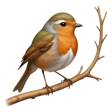 cinematic-robin-realistic-full-body-perched-emoji,-tiny-energetic-frame-balanced-on-a-delicate-branch,-vibrant-orange-breast-contrasting-against-soft-brown-feathers,-small-dark-eyes-glimmering-with-quiet-warmth,-dainty-beak-slightly-parted-as-if-mid-song,-slender-legs-gripping-the-bark-lightly,-simplified-yet-realistic-focused-features,-highly-detailed,-glowing-with-a-gentle-springtime-light sticker