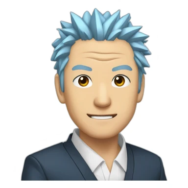 Naruto president kazakhstan sticker