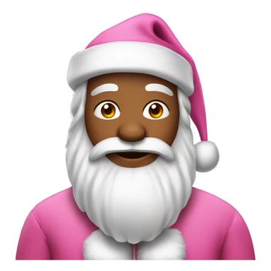 Pink Santa Claus  sticker