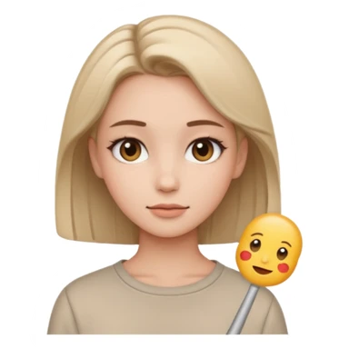 İt should give clean girl vibe it should be an emoji not a peope sticker