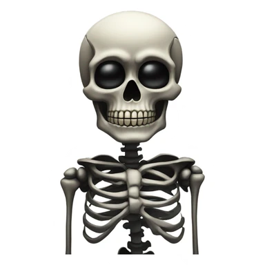Skeleton with black rose seriously judging  sticker