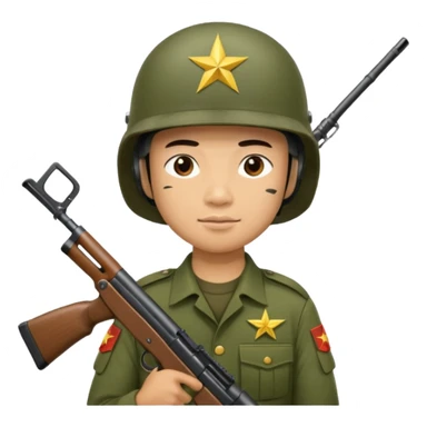 Vietnamese soldier sticker