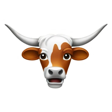Crying Texas longhorn sticker