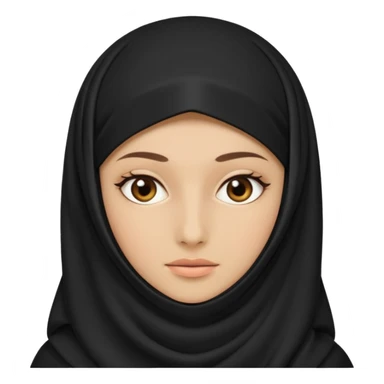 girl wearing niqab sticker