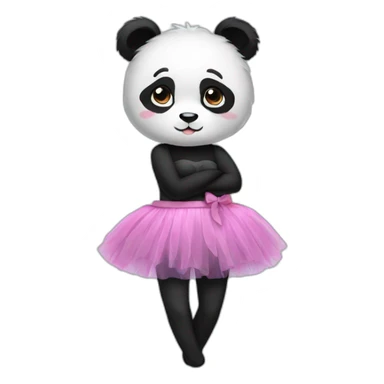 panda tutu sticker