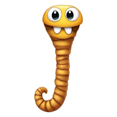 Worm with a tie sticker