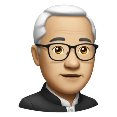 rich china person realistic sticker