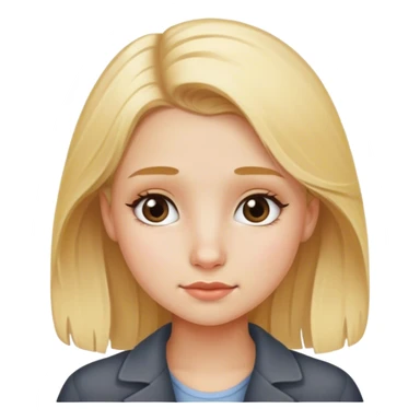 blonde haired girl with moles  sticker