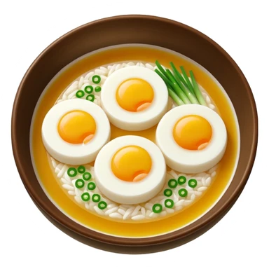 Make an emoji of tteokguk, a traditional Korean food. sticker