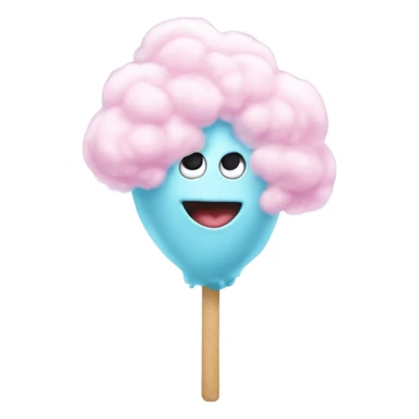 white cotton candy 
 sticker