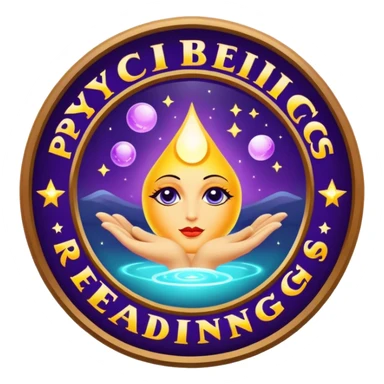 Vintage “psychic readings” sign sticker