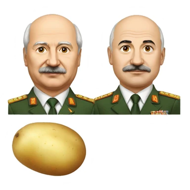 Lukashenko and potato sticker