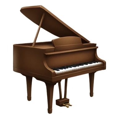 Brown Piano sticker