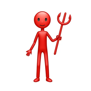 red stick figure sticker