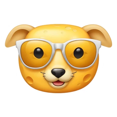 cheese wearing sunglasses sticker