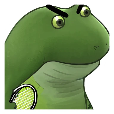 shark with tenis sticker