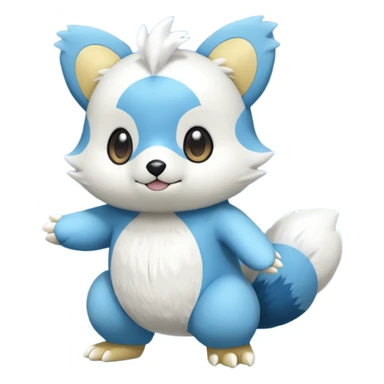 Oshawott-Emolga-Pachirisu-Cacomistl-Fakemon-hybrid-creature (full body) sticker