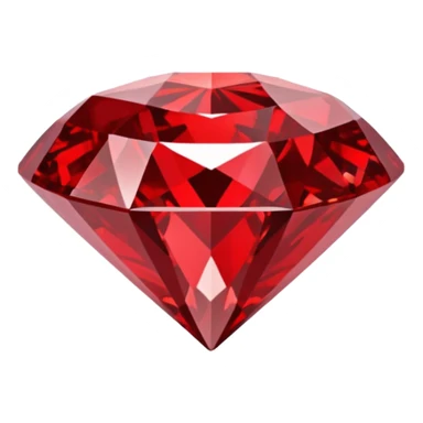 Rød diamant sticker