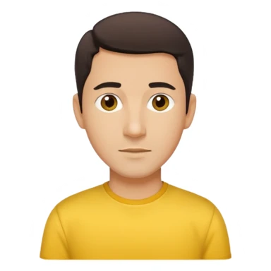 Jonathan Knight brown eyes,dark brown hair, yellow shirt  sticker